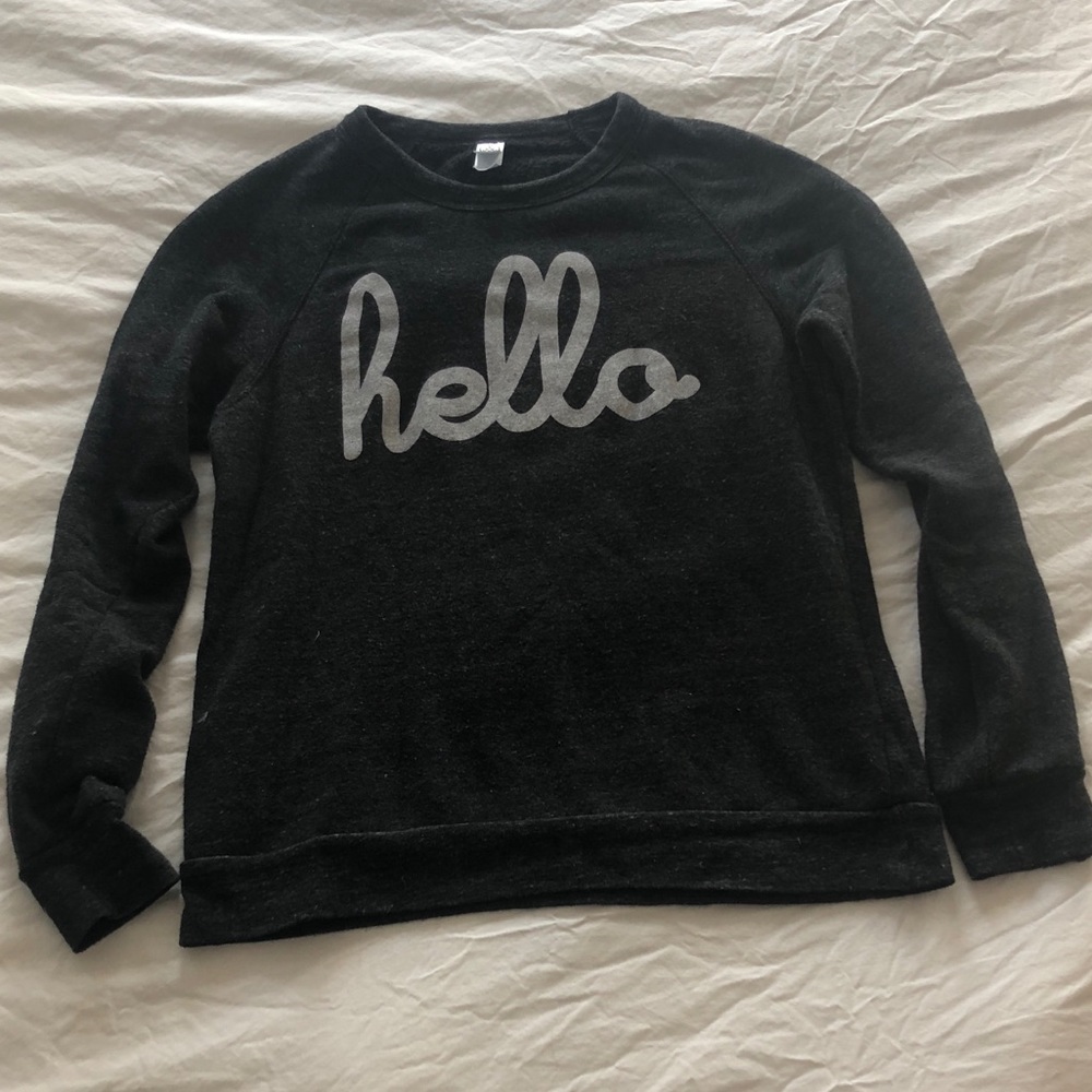 Hello Apparel Charcoal Crew Sweatshirt
